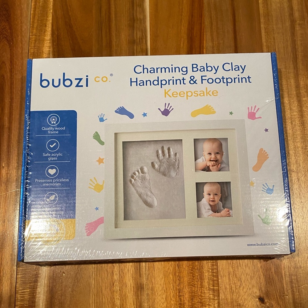 Baby Handprint & Footprint Keepsake Kit - White